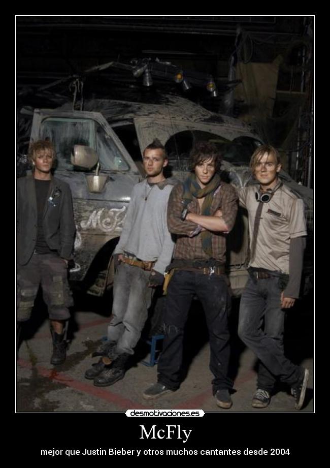 McFly - mejor que Justin Bieber y otros muchos cantantes desde 2004