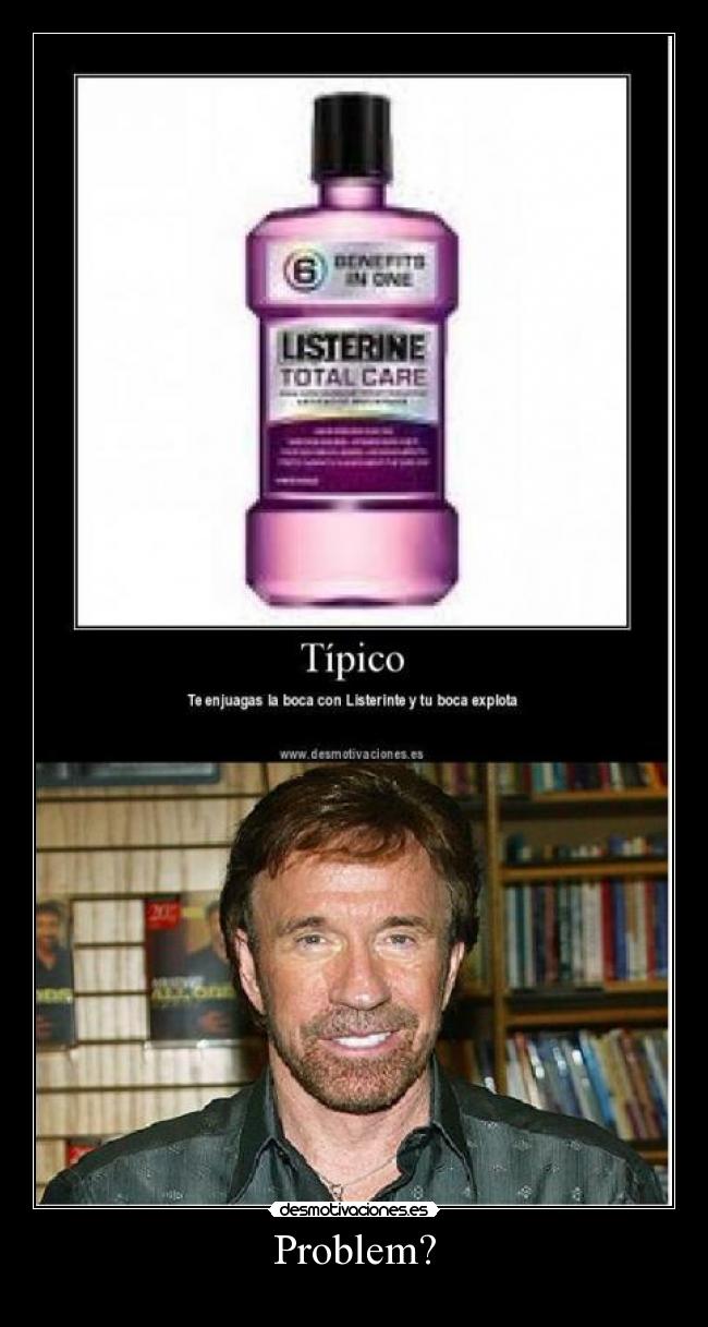 carteles chuck listerinte desmotivaciones