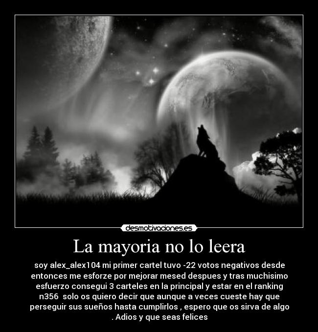 La mayoria no lo leera - 