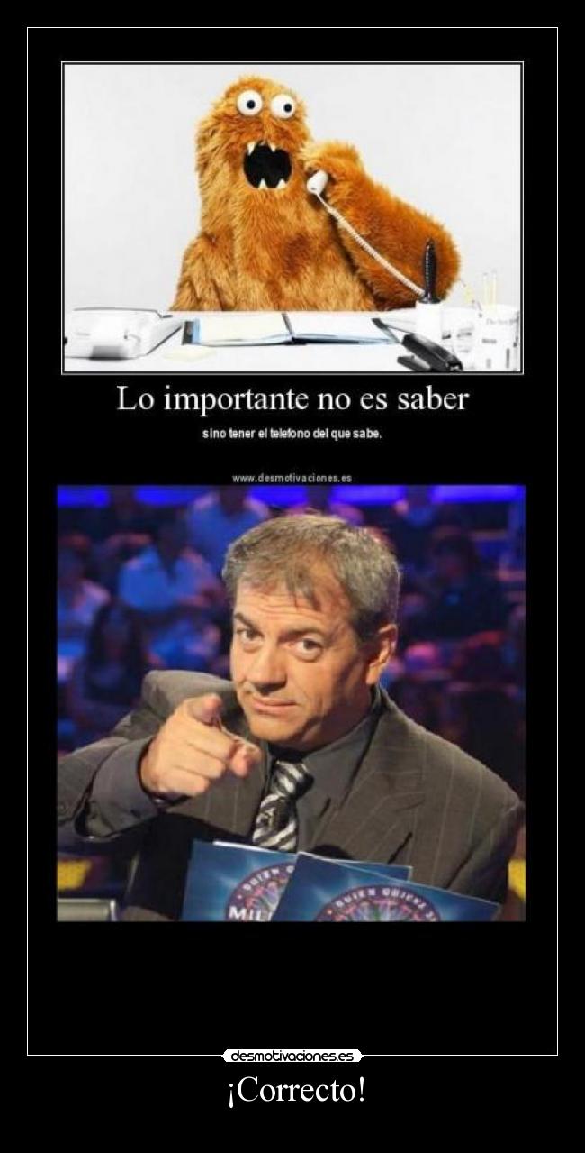 ¡Correcto! -