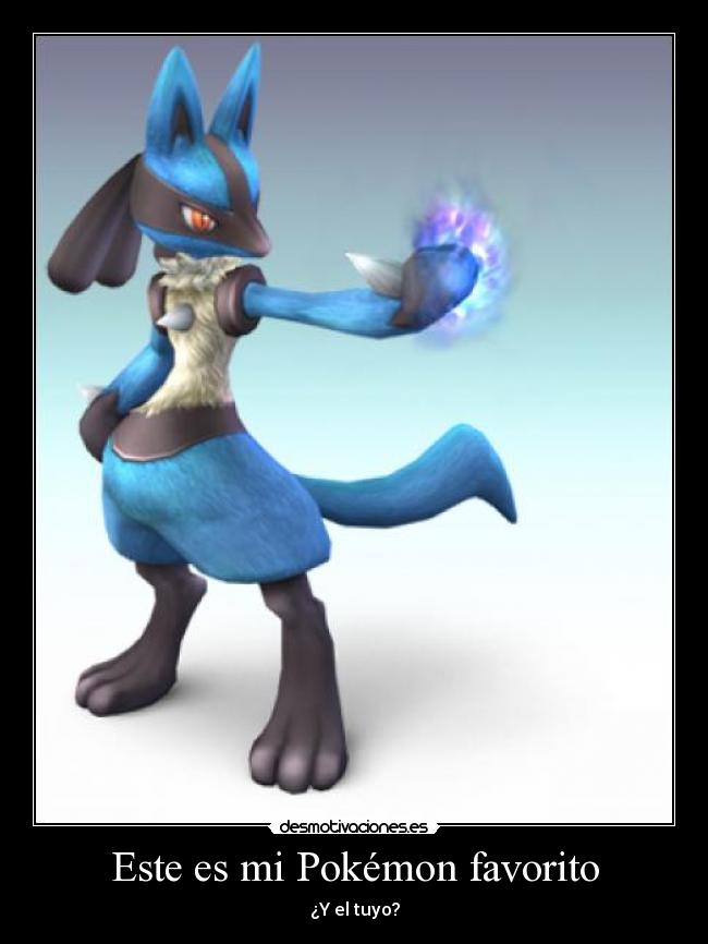 Este es mi Pokémon favorito - ¿Y el tuyo?