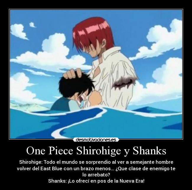 One Piece Shirohige y Shanks - 