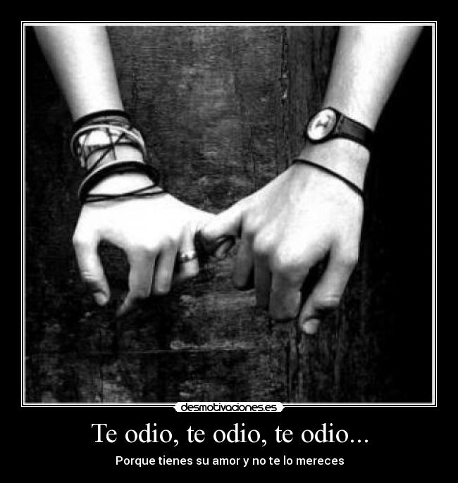 Te odio, te odio, te odio... - 