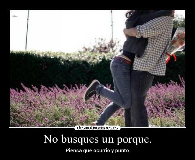 No busques un porque. - 