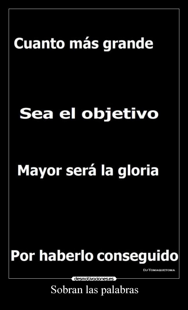 Sobran las palabras -