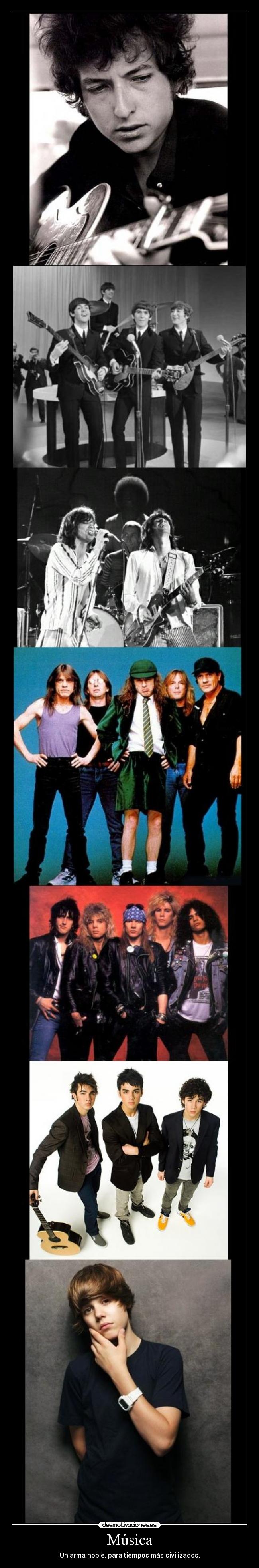 Música - Un arma noble, para tiempos más civilizados.