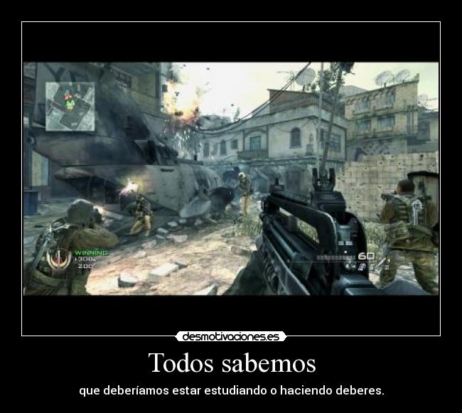 Todos sabemos - que deberíamos estar estudiando o haciendo deberes.