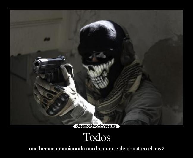 carteles juegos ghost mw2 ps3 xbox desmotivaciones