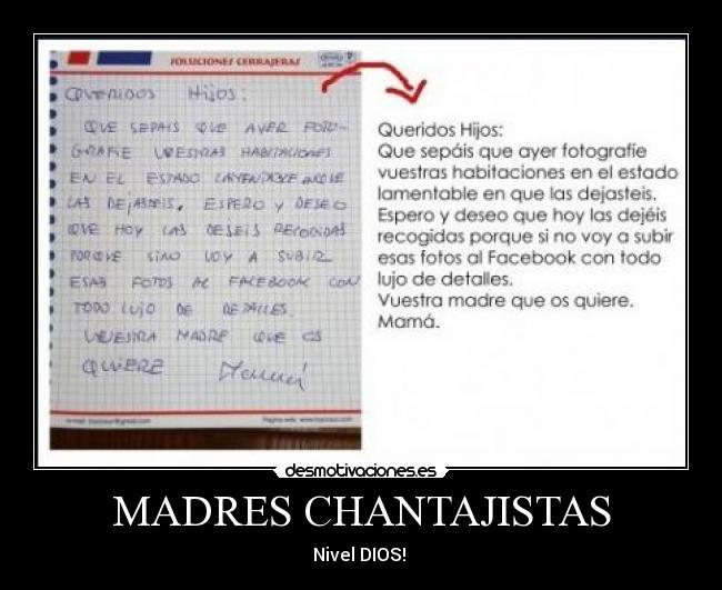 MADRES CHANTAJISTAS -