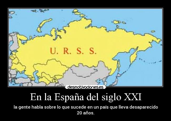 En la España del siglo XXI -