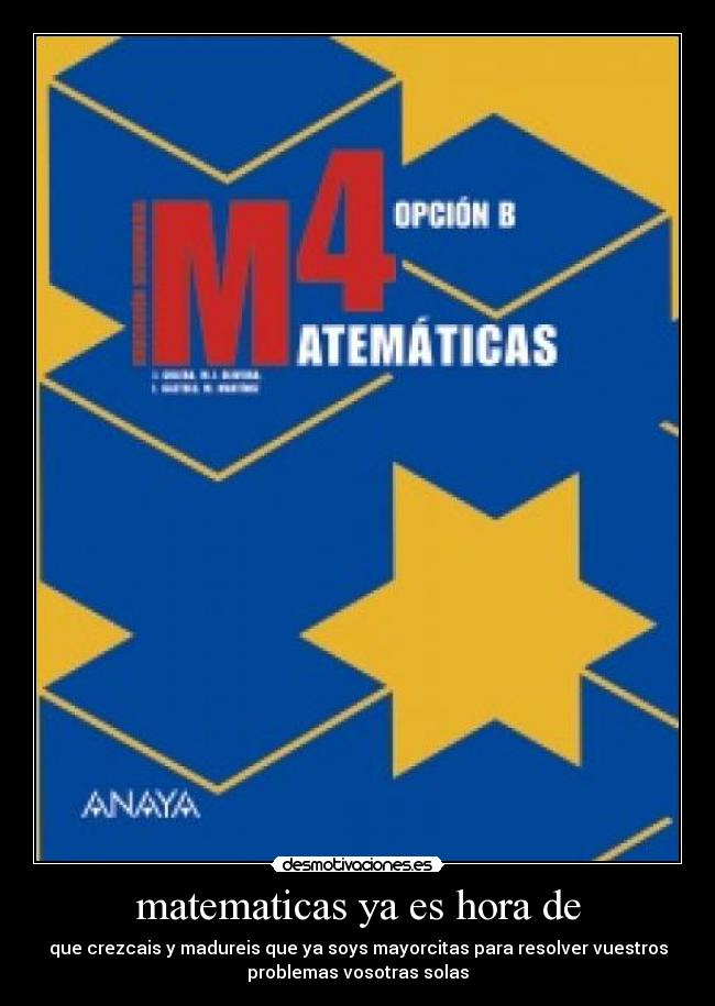 matematicas ya es hora de -