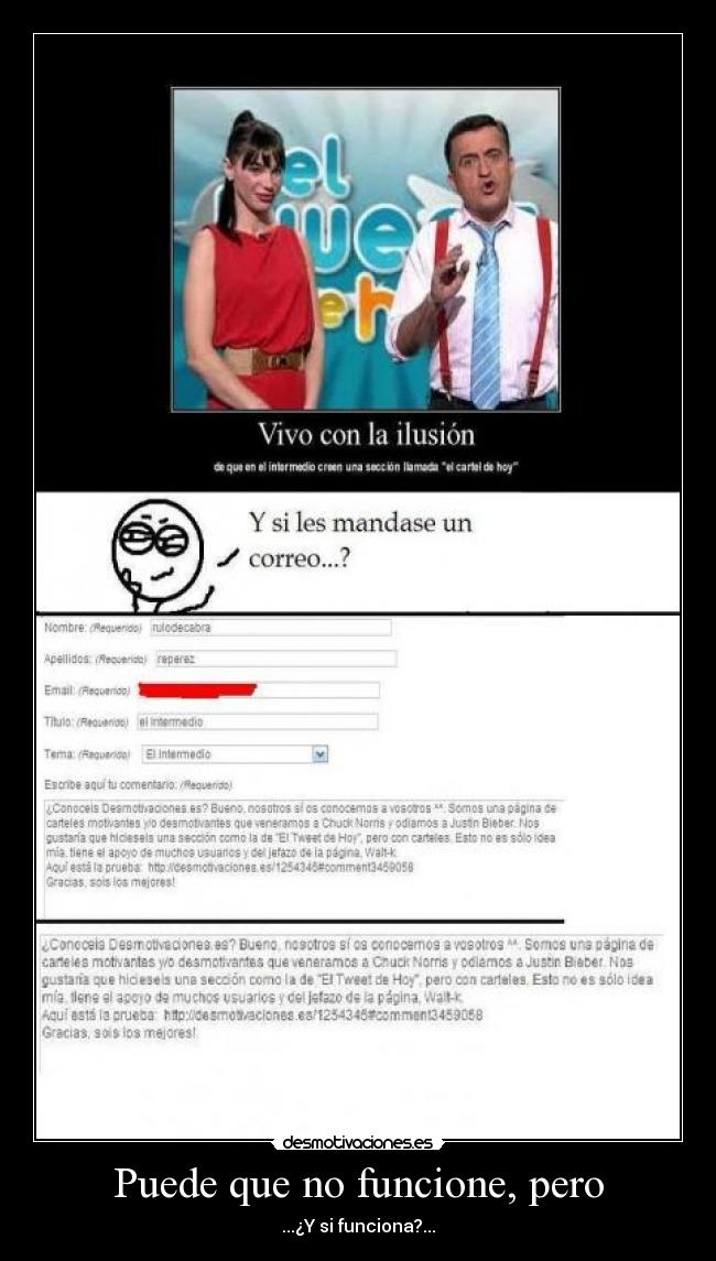 carteles intermedio cartel funcionar email desmotivaciones