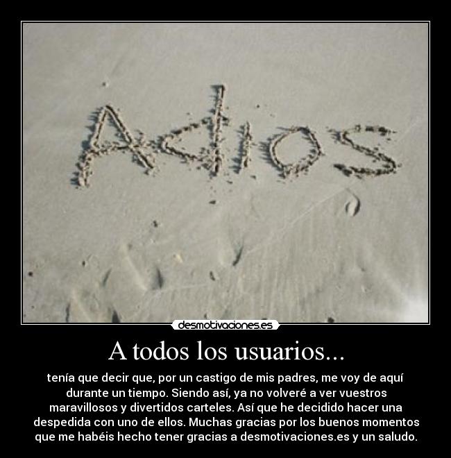 A todos los usuarios... -