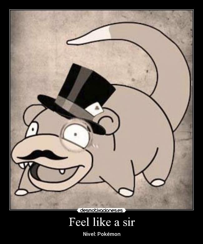 Feel like a sir - Nivel: Pokémon