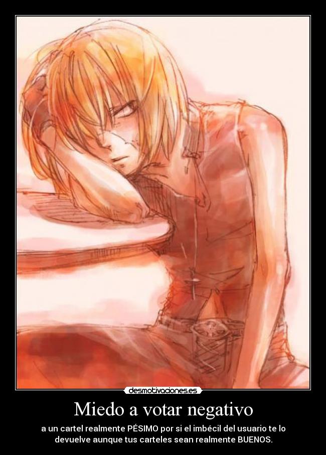 Miedo a votar negativo -