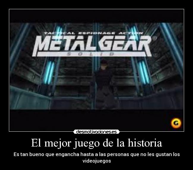 carteles historia metal gear solid desmotivaciones
