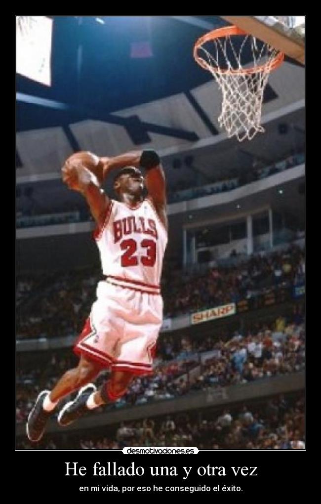 He fallado una y otra vez - 
