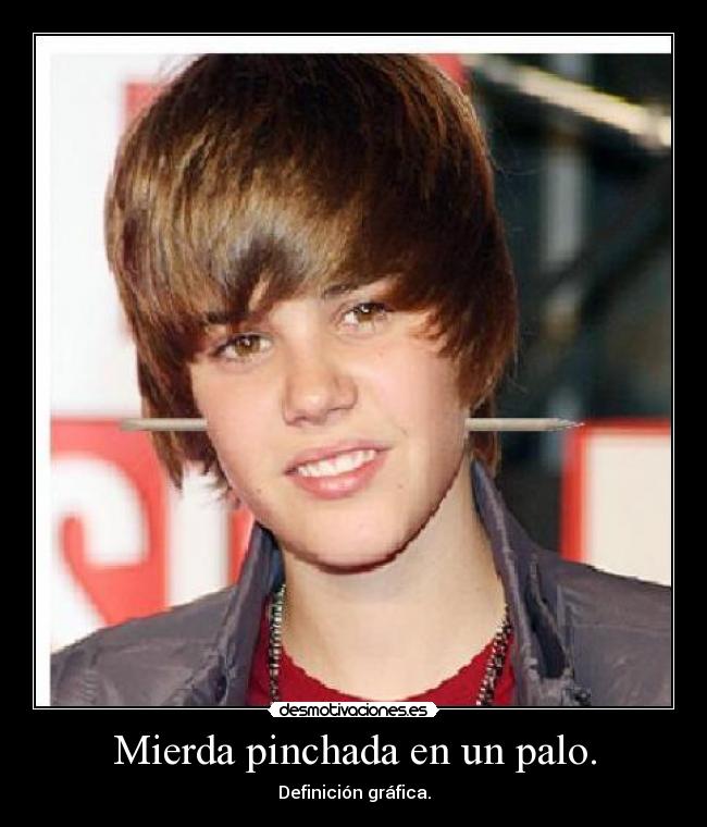 Mierda pinchada en un palo. - Definición gráfica.