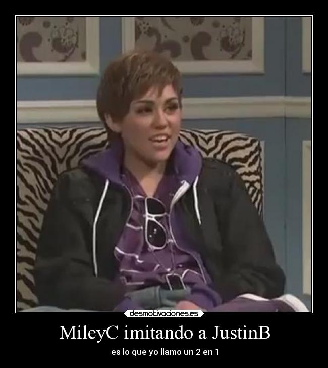 carteles miley cyrus justin bieber desmotivaciones