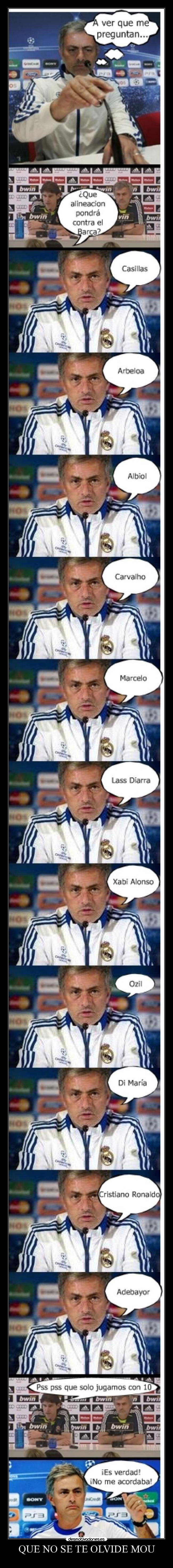 QUE NO SE TE OLVIDE MOU -