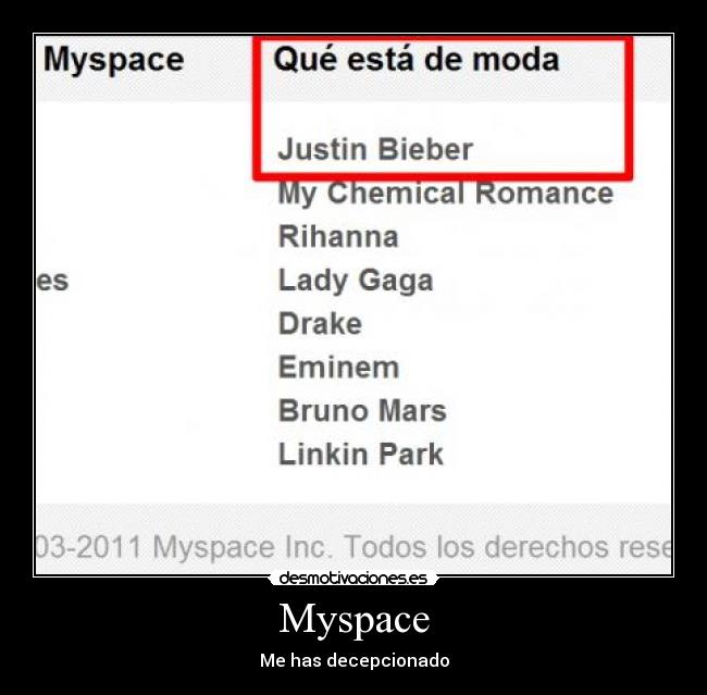 carteles esta moda justin bieber grupos musica myspace desmotivaciones