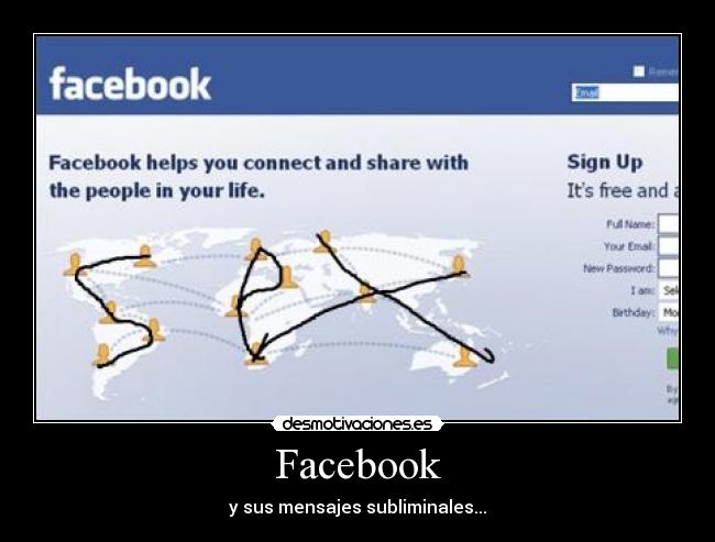 Facebook - y sus mensajes subliminales...