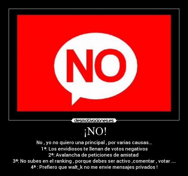 ¡NO! -