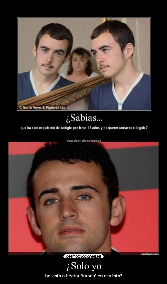 ¿Solo yo - he visto a Héctor Barberá en esa foto?