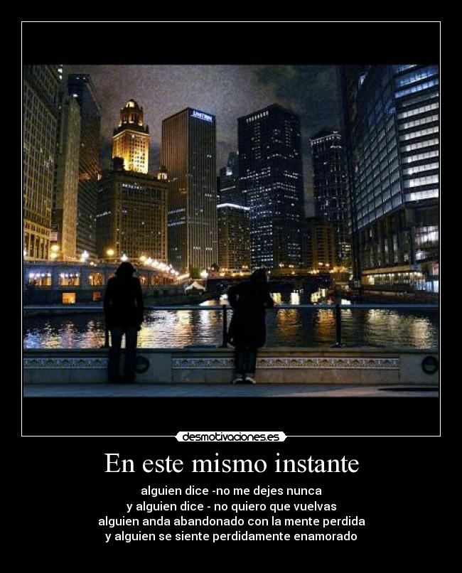 En este mismo instante -