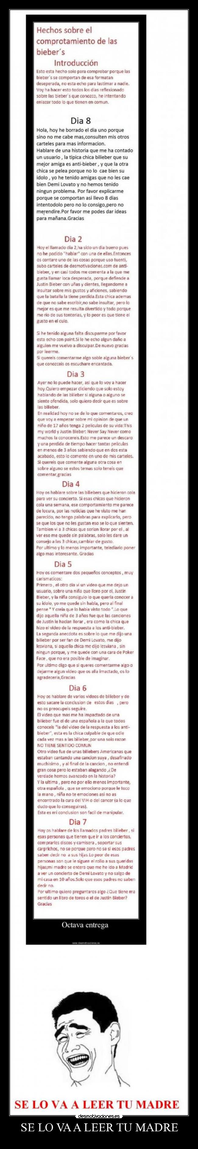 SE LO VA A LEER TU MADRE -