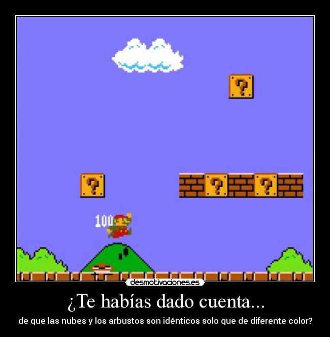 ¿Te habías dado cuenta... -