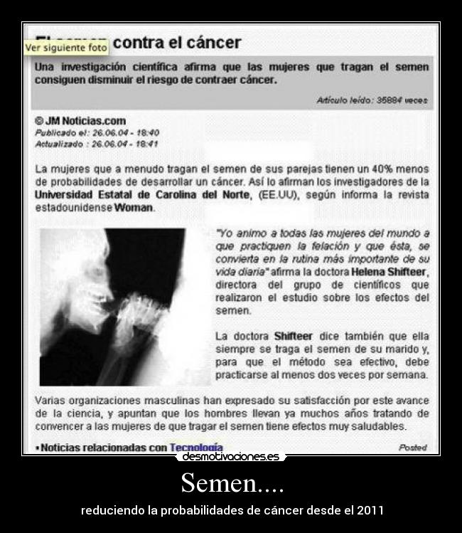 Semen.... -