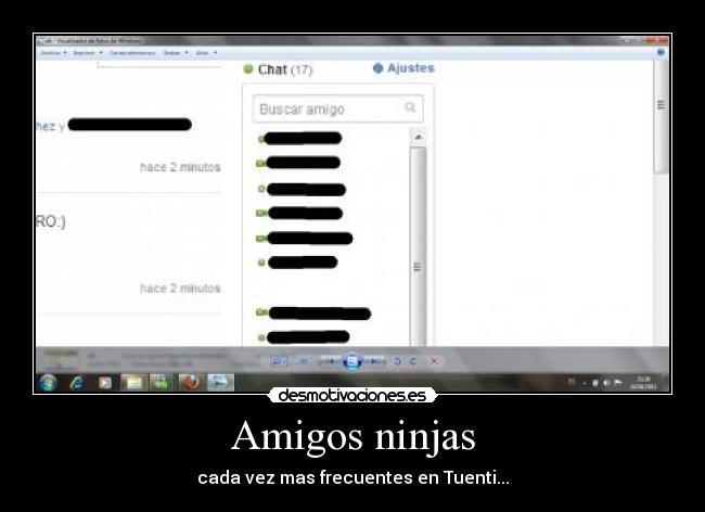 Amigos ninjas - cada vez mas frecuentes en Tuenti...