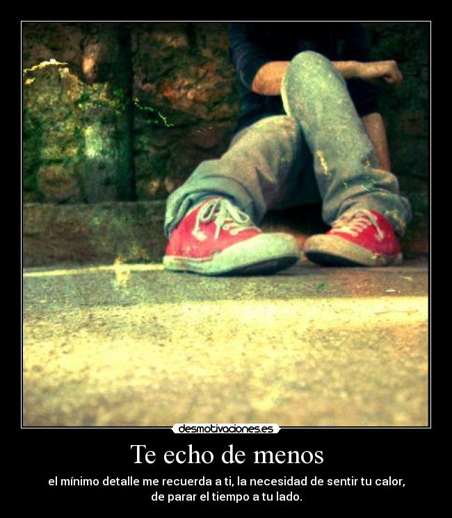Te echo de menos -
