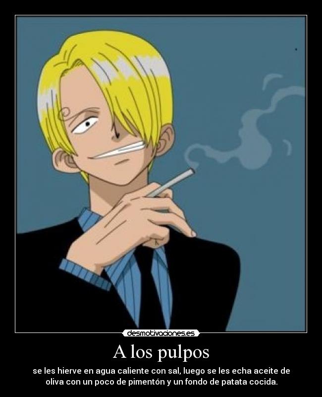 carteles sanji desmotivaciones