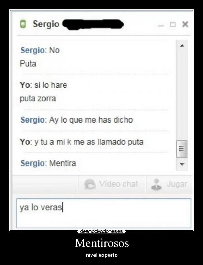 Mentirosos - nivel experto
