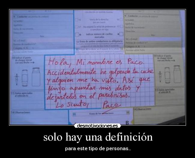 solo hay una definición -