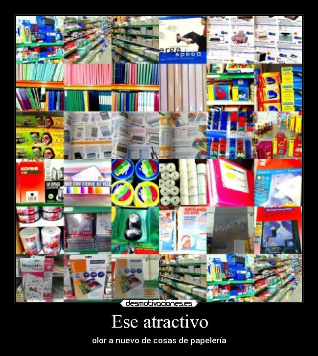 Ese atractivo - olor a nuevo de cosas de papelería