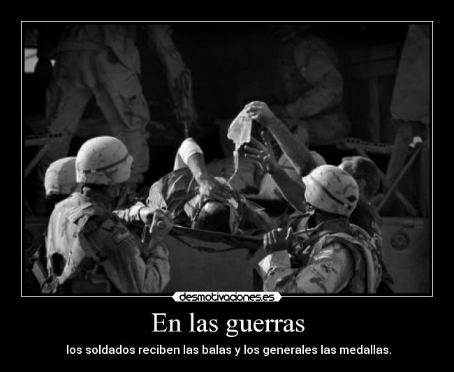 En las guerras -