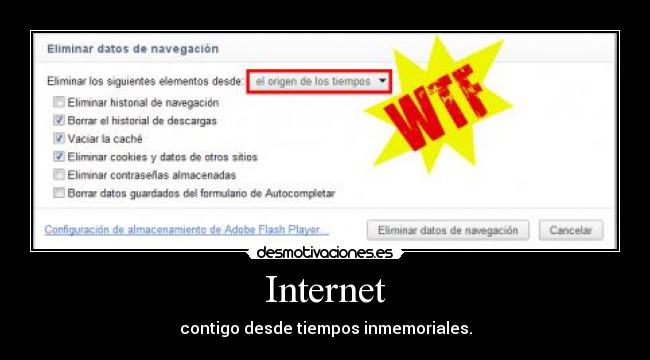 Internet - contigo desde tiempos inmemoriales.