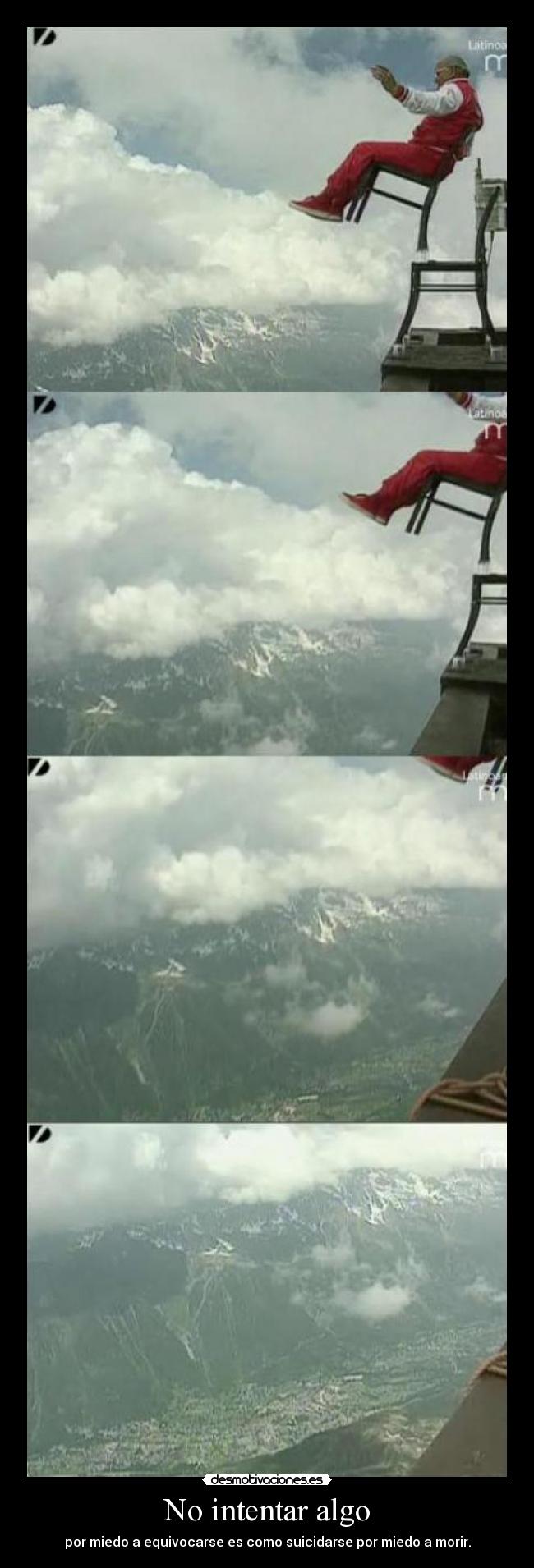 carteles intentar algo desmotivaciones