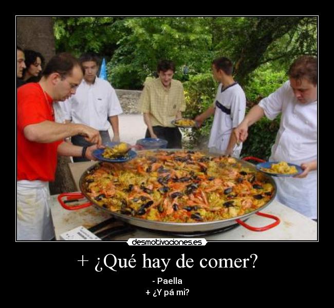 carteles paella desmotivaciones