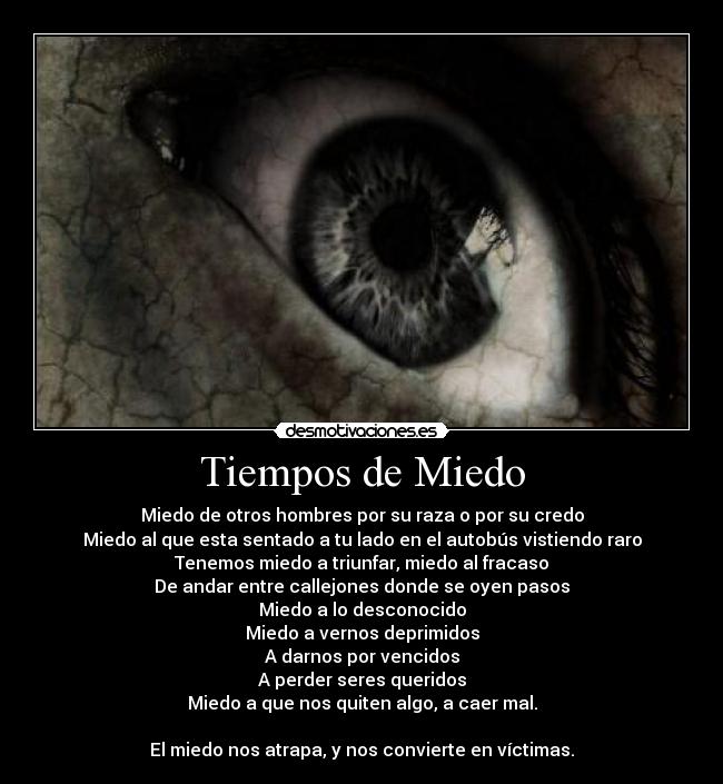 Tiempos de Miedo -