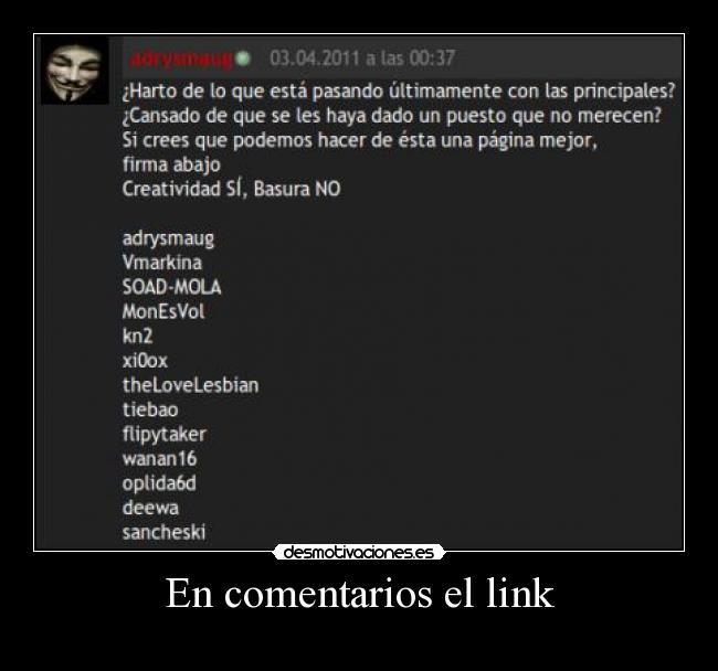 En comentarios el link - 