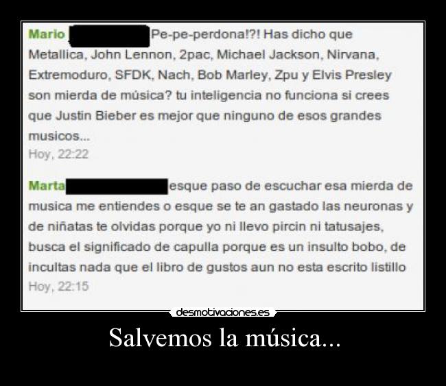 Salvemos la música... -