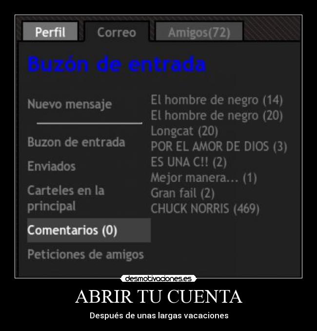 ABRIR TU CUENTA - Después de unas largas vacaciones