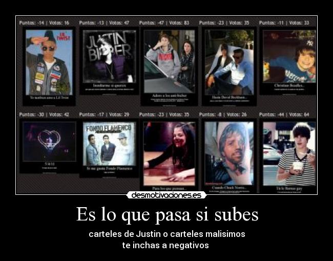 Es lo que pasa si subes -