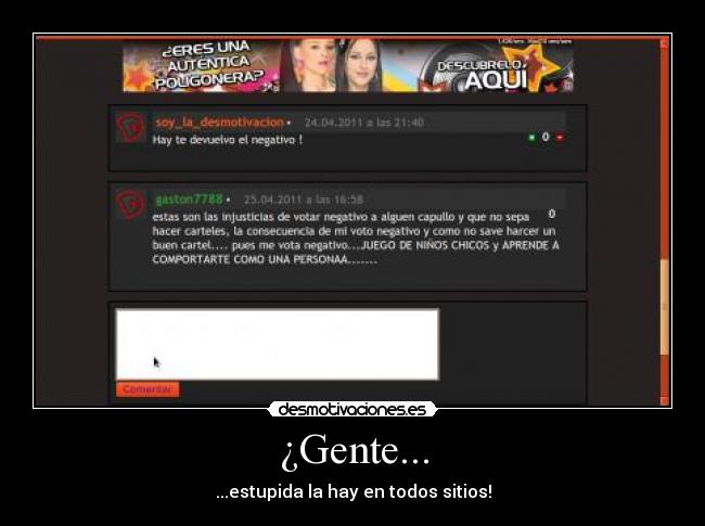 ¿Gente... -