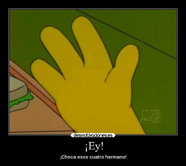 carteles simpson mano dedos desmotivaciones