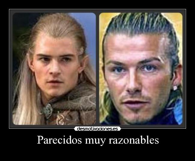 carteles parecidos beckham legolas desmotivaciones